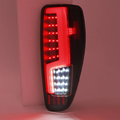 Solid Spare Black For 2004-2012 Chevy Colorado GMC Canyon LED Tube Tail Lights Brake Lamps