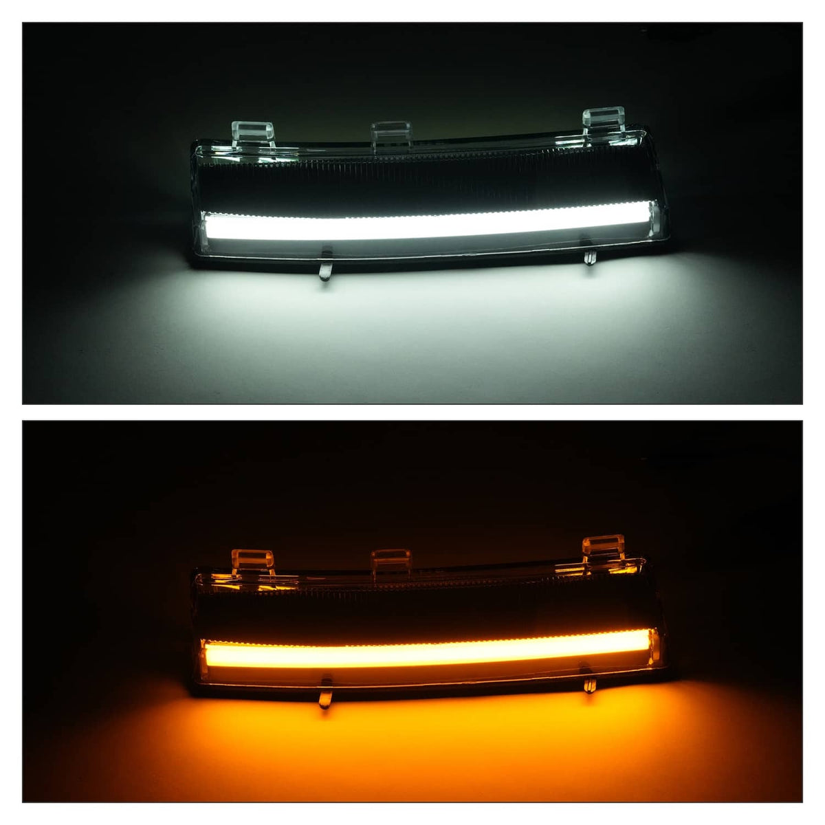 Solid Spare Switchback Clear Lens Turn Signal Lights Side Marker For Nissan 350Z LCI 06-09