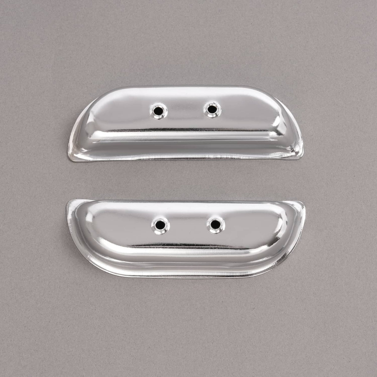 Solid Spare Fits Ford F-100 / F-150 / F-350 1973-1979 Door Panel Arm Rest Cups Steel Chrome