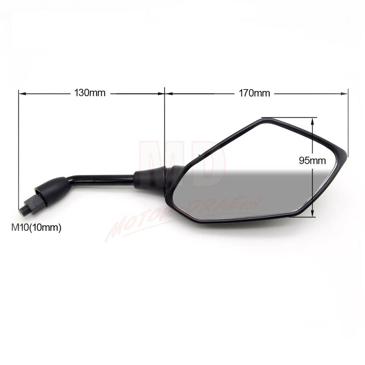 Solidspare New 7/8" 22mm Handle Bar Rear View Side Mirrors Fit For Motorcycle ATV Dirt Bike