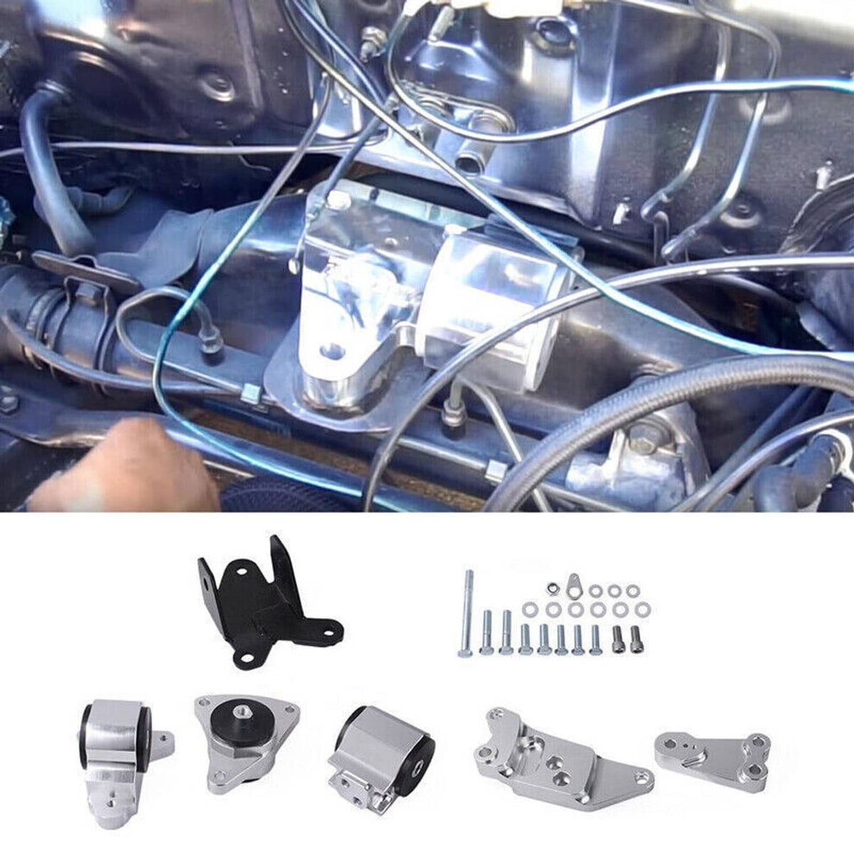 Solidspare Engine Motor Mount Kit For 02-06 Acura RSX DC5 / 02-05 EP3 SI K20 K24 K Series