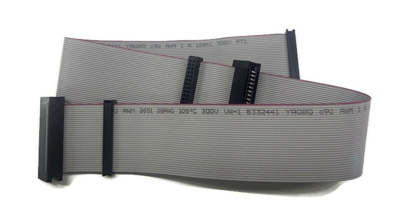24" 2ft Universal 34-Pin Floppy Drive Ribbon Cable for 3.5" and/or 5.25" Drives
