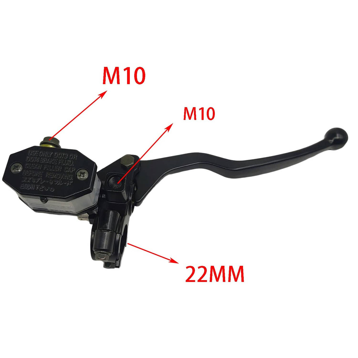 Solidspare Right Front Brake Master Cylinder Lever 7/8" 22MM for Suzuki GN125 GS125 GN250
