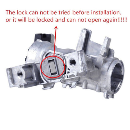 Solidspare Ignition Switch With Lock Cylinder Key For VW Golf Jetta Rabbit Audi 2006-2011
