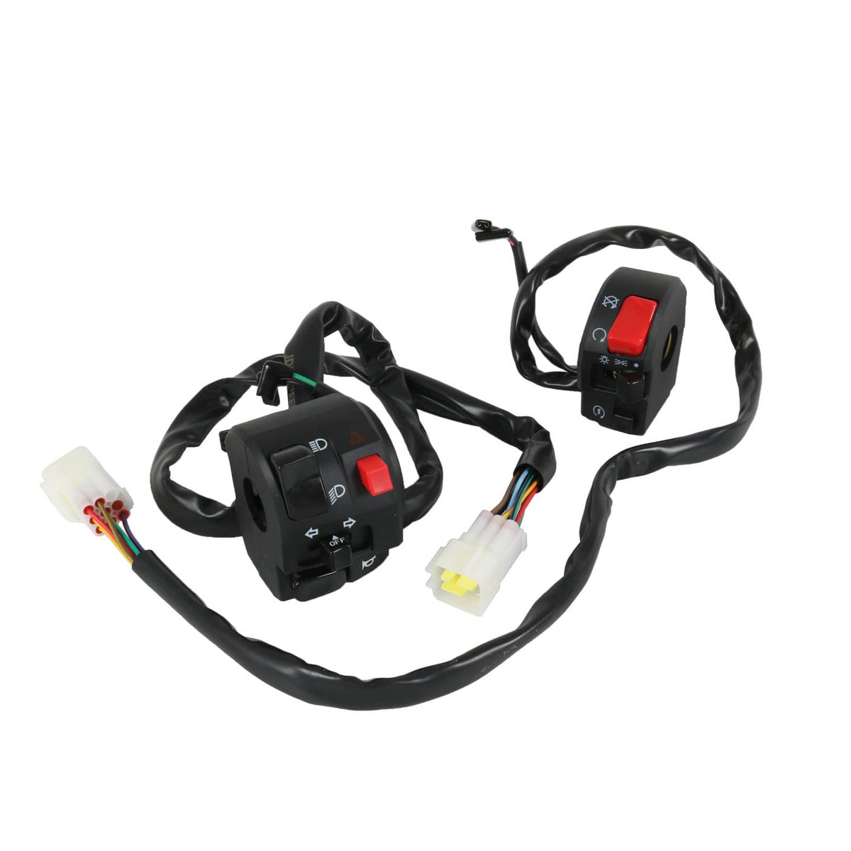 Solidspare 7/8" Motorcycle Handlebar Horn Button Turn Signal Fog Light Controller Switch