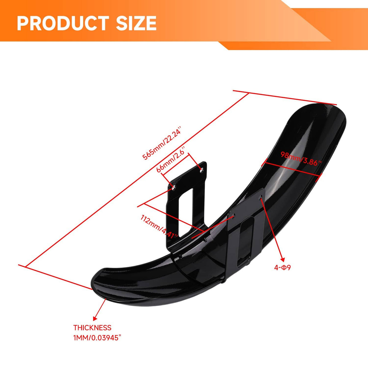 Solidspare Motorcycle Front Fender Mudguard Cover For Harley Sportster XL Iron 883 1200 72
