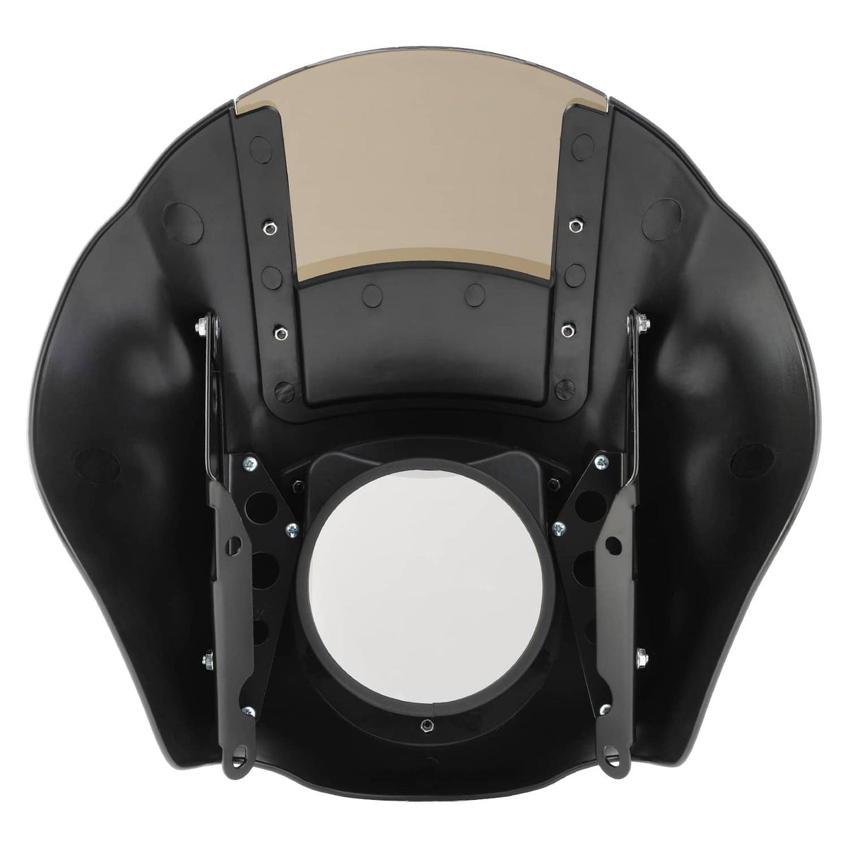 Solidspare Front Headlight Fairing w/ Smoke Windshield  49mm Clamps For Harley Dyna 06-17