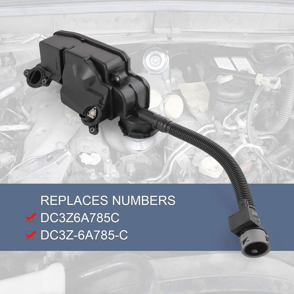 Solidspare Oil Separator Assembly for 11-16 Ford F250 F350 Super Duty 6.7L DC3Z-6A785-C