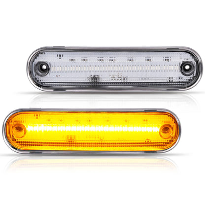 Solid Spare LED Front Rear Side Marker Lights Clear For Mazda Miata 1990-1997 MX-5 1999-2005