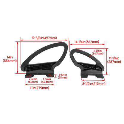 Solidspare Hip Restraint Kit #103833901 For Club Car Precedent 2012+ Driver Passenger Side