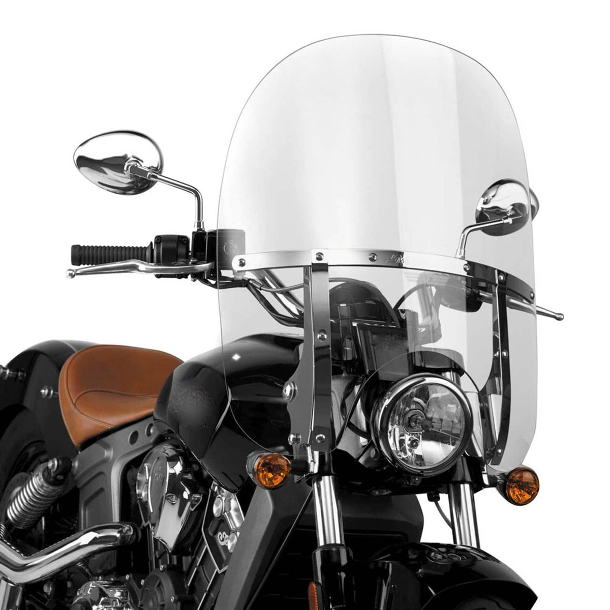 Solidspare Clear Front Windshield For Harley Touring Road King FLHR 1994-2024 W/ Bracket