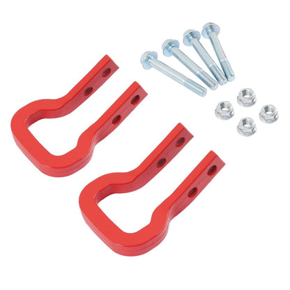 Solid Spare Pair Red Tow Hook Kit 85137122 For Chevrolet Colorado 23-24 26 GMC Canyon 23-26