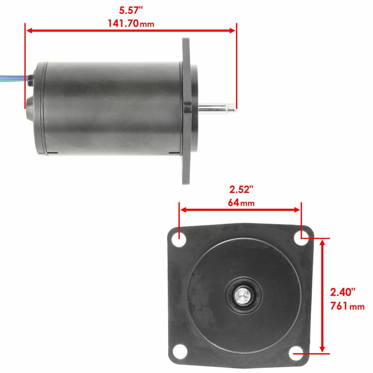 Solid Spare 67F-43880-00-00 Tilt & Trim Motor for Yamaha F100 100hp 4-Stroke Engine 1999-02