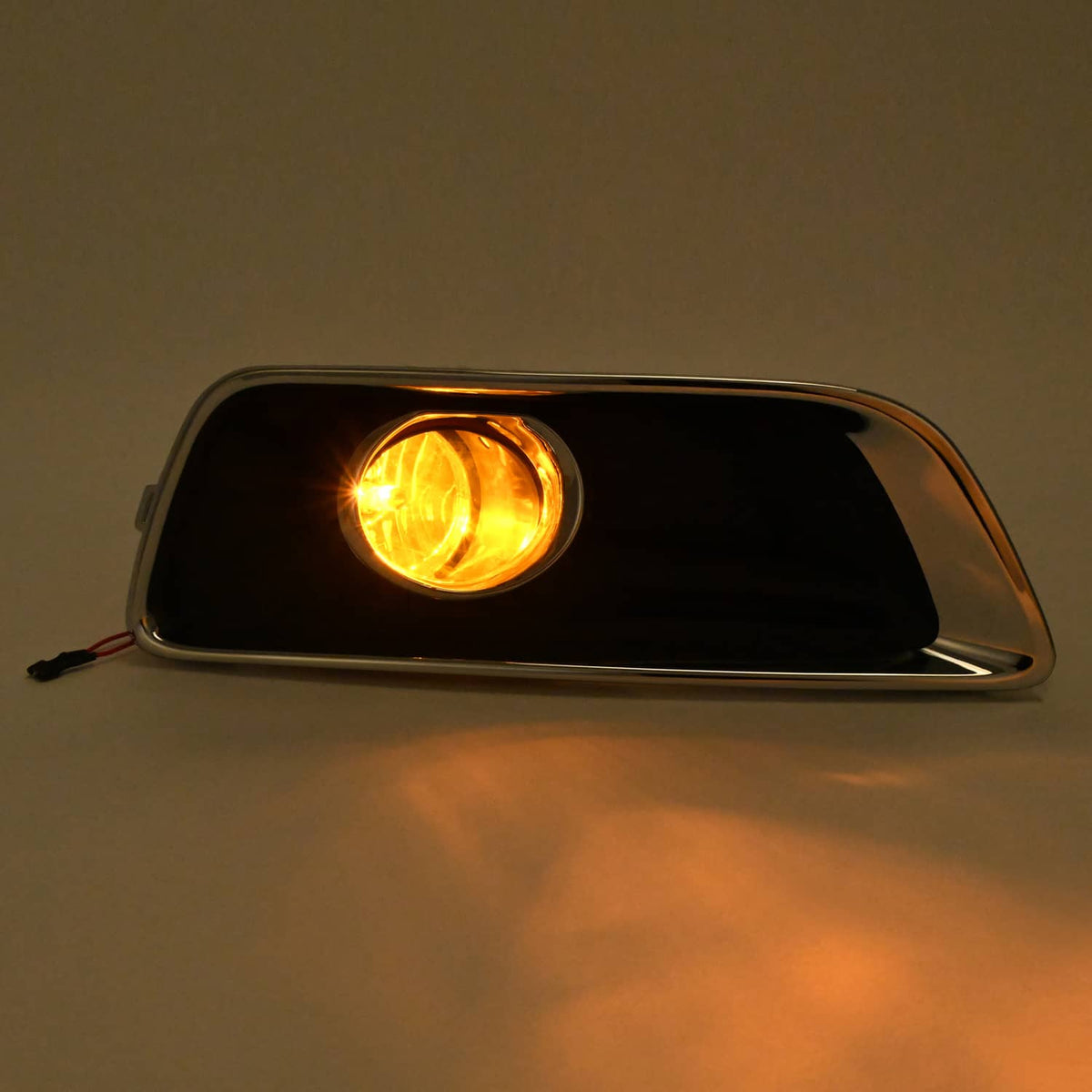 Solid Spare Front Bumper Fog Light Lamp w/Bezel Chrome Trim Set For Chevy Malibu 2013-2015