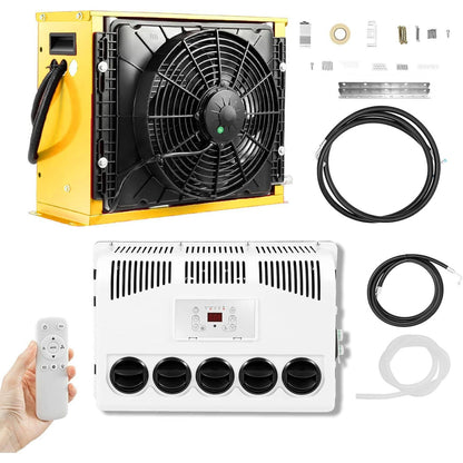 Solidspare 12V 11000 BTU Truck Air Conditioner Split AC For Semi Trucks Bus RV Caravan US