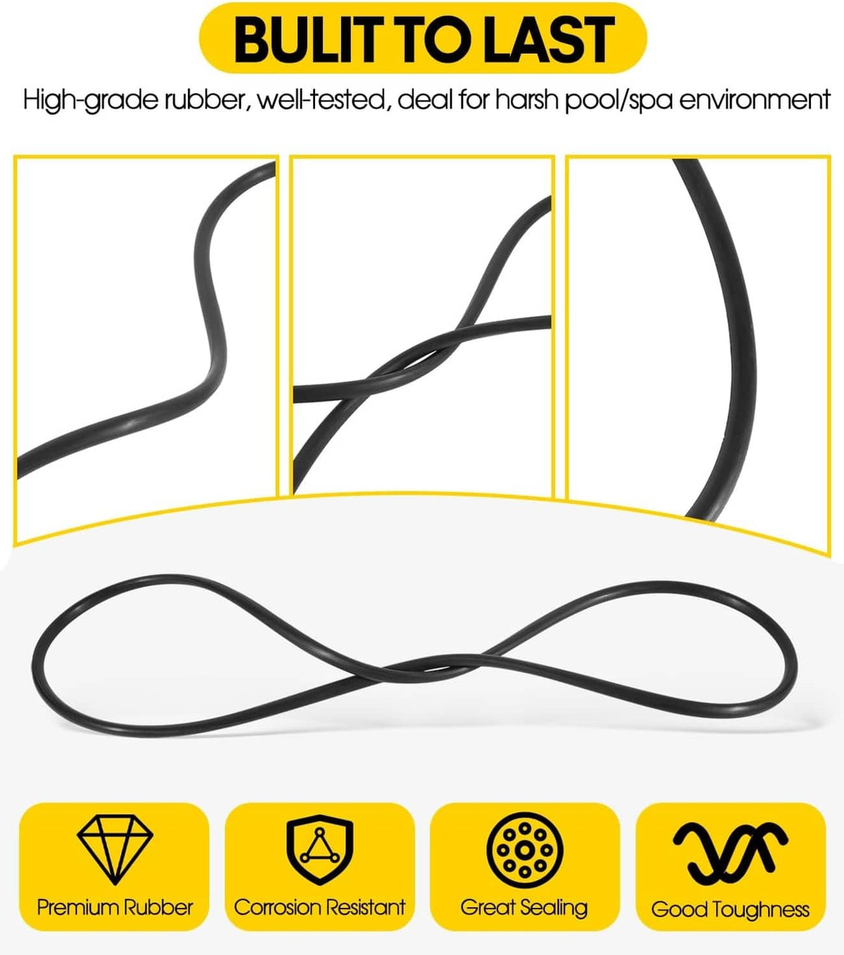 Solid Spare 27001-0061S Tank O-Ring for Sta-Rite PLM PLD PLDE36 48 Pool Filter Seal - 2Pcs