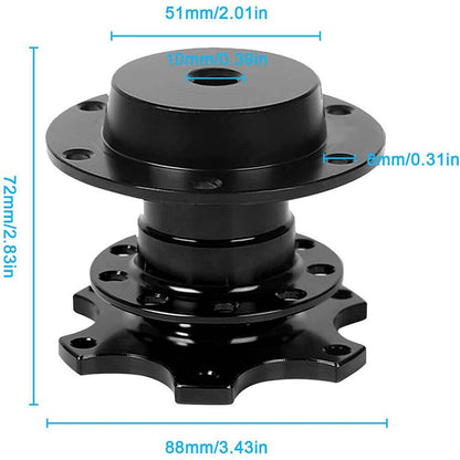 Solidspare Racing Adapter Snap Off Boss Kits Universal Car Steering Wheel Quick Release Hub