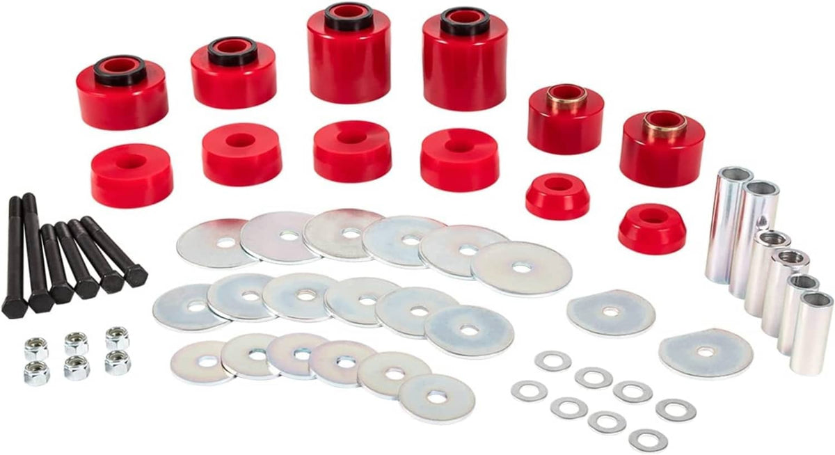 Solid Spare for 1980-1998 Ford F150 F250 F350 2WD/4WD 4.4123R Body Cab Mount Bushing Set Kit