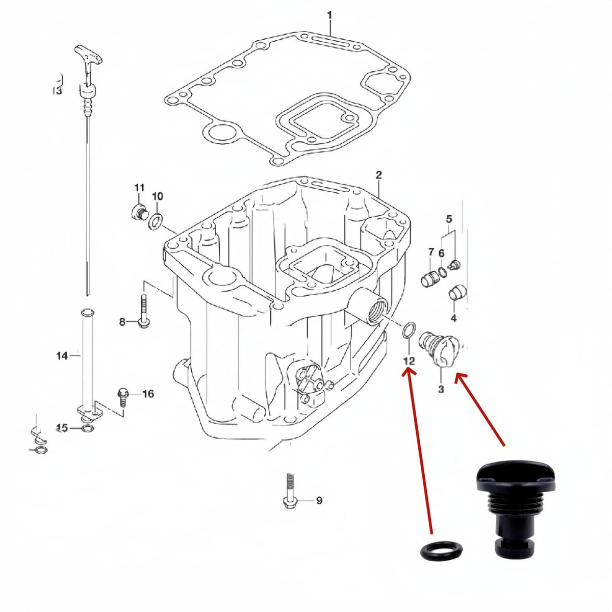 Solid Spare Boat 17913-99E12 Outboard Flush for Suzuki 4 Stroke 70 90 100 115 140 HP Motors