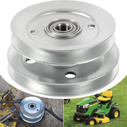 Solid Spare For John Deere AM133924 Double Deck Tightener Pulley GX255 GX325 GX345 GX355