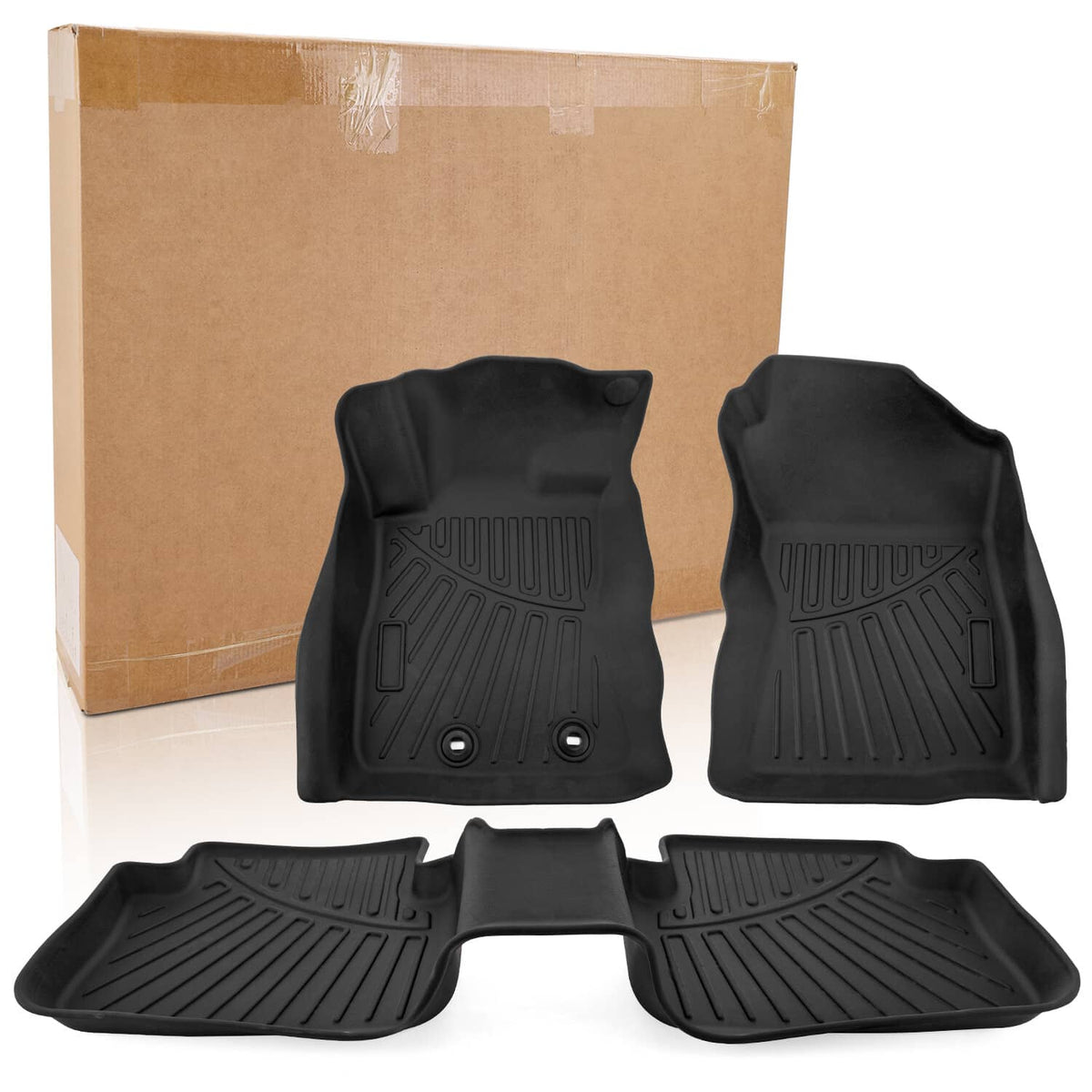 Solidspare New Floor Mats Accessories for 2024-2025 Subaru Crosstrek & Impreza 3D Molded