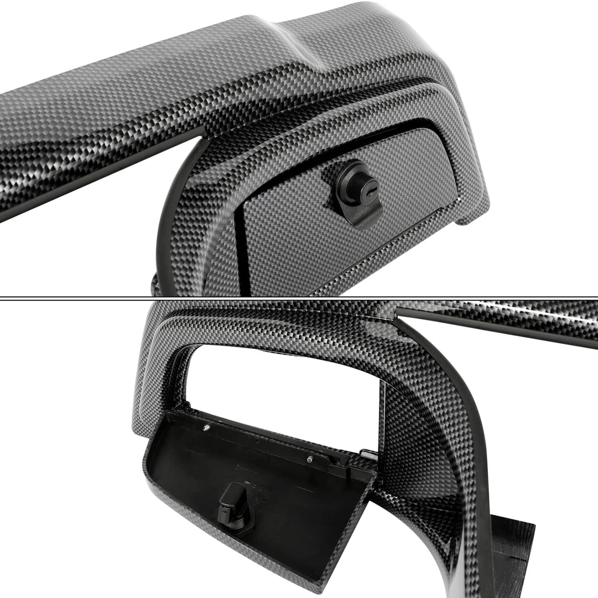 Solidspare Carbon Fiber Style Dash Dashboard Cover W/Locking For Yamaha Drive G29 2007-2016