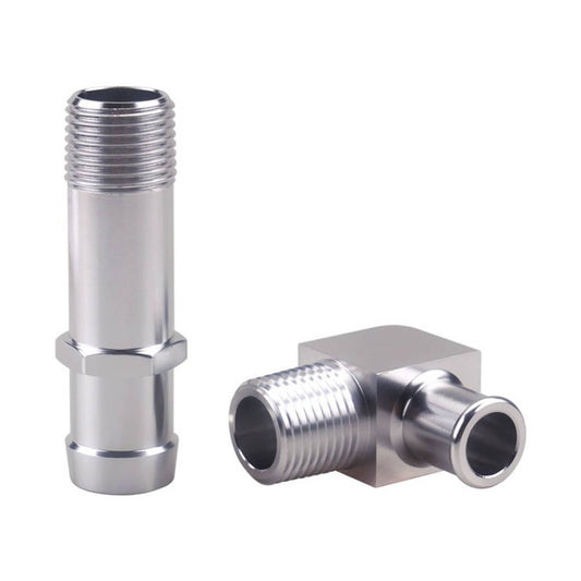 Solid Spare Heater Hose Fitting 3/4'' Water Pump 5/8'' 90?? Intake Alum 4530/9514x for Nova
