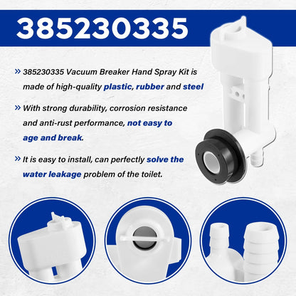 Solidspare Replace for Dometic 385230335 Toilet Vacuum Breaker Kit With Diverter Valve