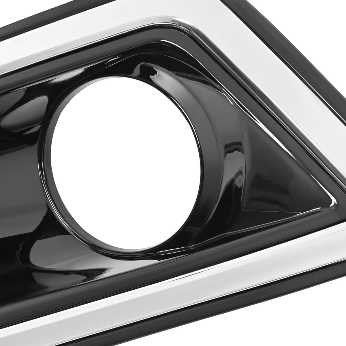 Solid Spare Fog Light Trim Bezel Cover Left & Right Pair For Ford Edge 2015 2016 2017 2018