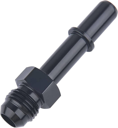 Solidspare New 2PCS 6AN Male Flare to 3/8" SAE Quick Connect Male EFI Fuel Fitting Adapter