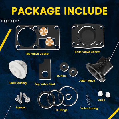 Solidspare Replace Jabsco 29045-2000 Twist N Lock Marine Manual Toilet Service Kit 98-07