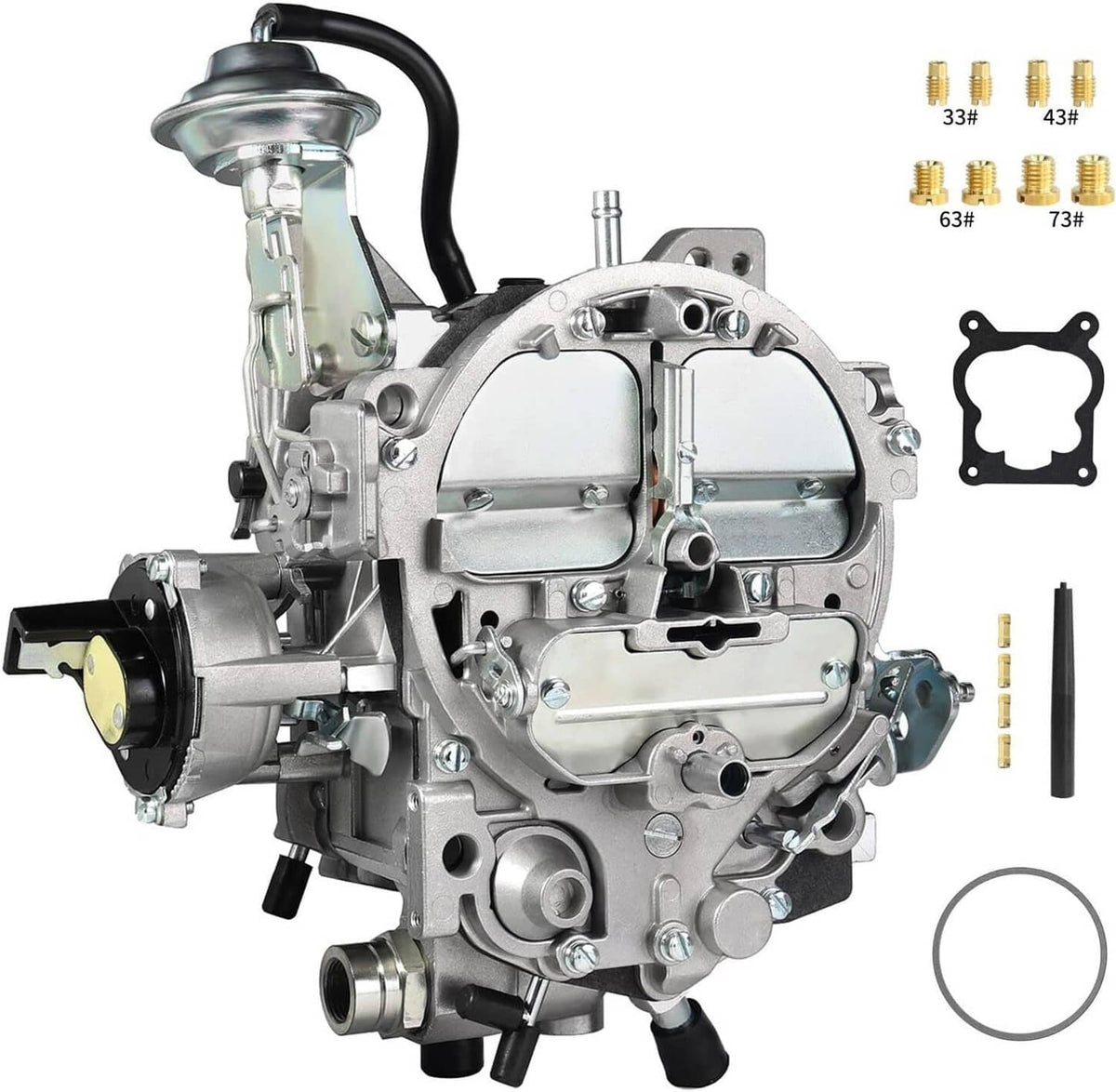 Solidspare 4 Barrel Carburetor Carb For Chevrolet 305 350 Engine Quadrajet 4MV 1906R/1904R