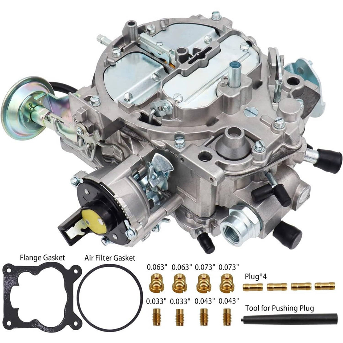 Solidspare 4 Barrel Carburetor Carb For Chevrolet 305 350 Engine Quadrajet 4MV 1906R/1904R
