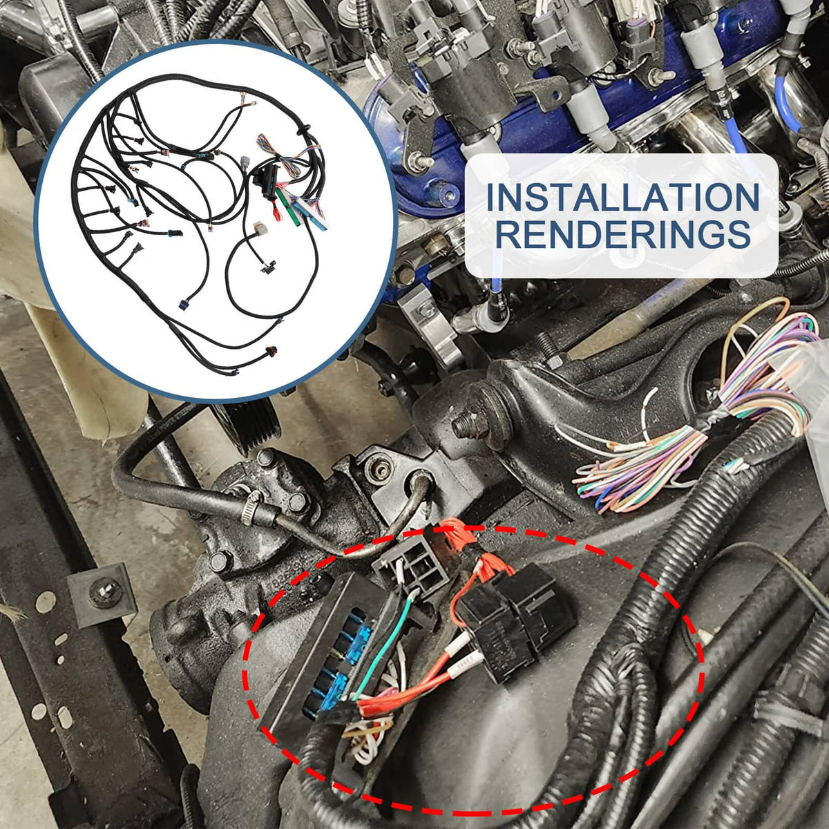Solidspare LS Swap Standalone Wiring Harness Drive By Wire DBW 4L60E Trans For 1997-04 LS1