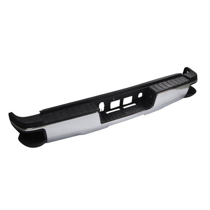 Solidspare Chrome Rear Step Bumper Assembly FIT Chevy Silverado GMC Sierra 1500 2014-2018