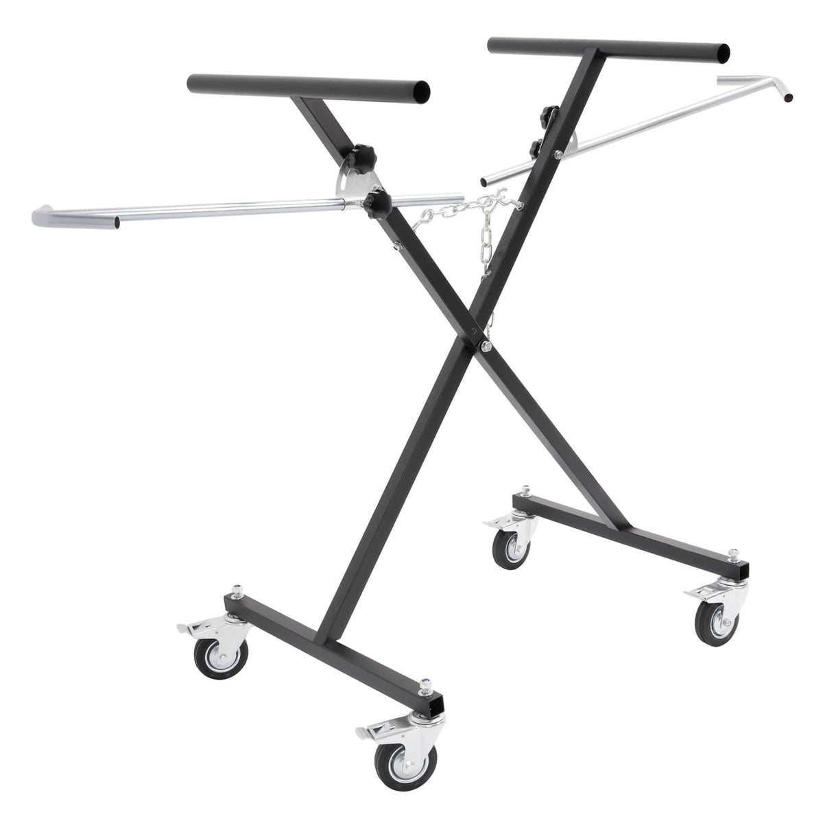 Solid Spare Adjustable Folding Auto Body Bumper Stand Mobile Storage Rack Parts Carts