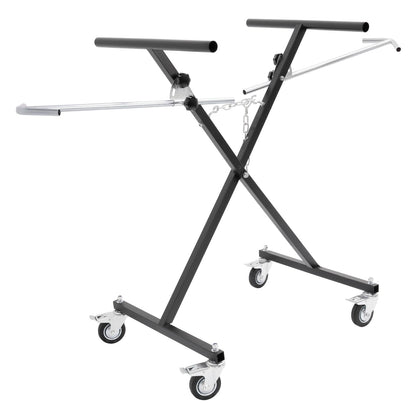 Solid Spare Adjustable Folding Auto Body Bumper Stand Mobile Storage Rack Parts Carts