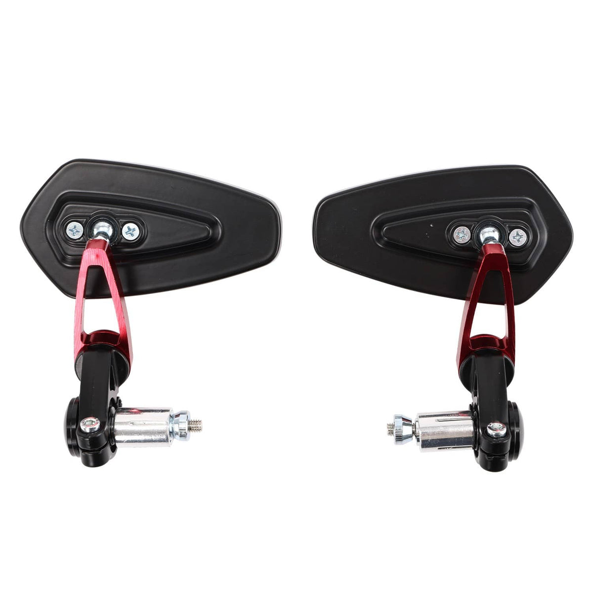 Solidspare Universal 7/8" 22mm Handle Bar End Rear View Side Mirrors for Motorcycle Bike