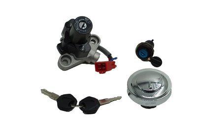 Solidspare Ignition Switch Fuel Gas Cap Cover Seat Lock Key for Yamaha V Star 650	1100