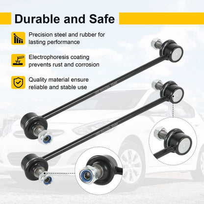 Solidspare Front Sway Bar End Links K750658 For 2012-2015 Hyundai Sonata Kia Optima 270MM
