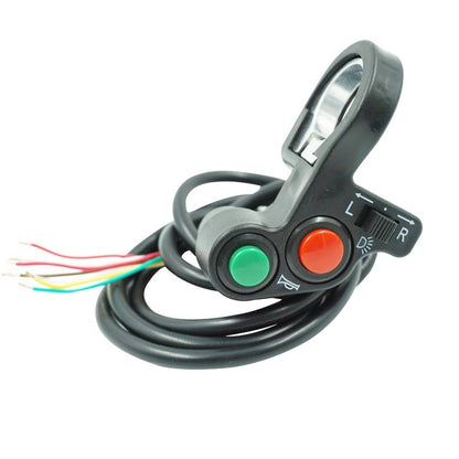 Solidspare 7/8" Aluminum Left Motorcycle Handlebar Switch For Winker Turn Signal Horn Beam