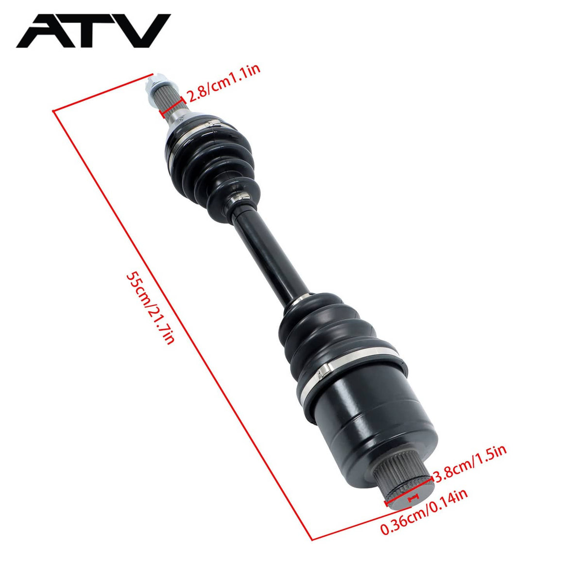Solidspare For Polaris Sportsman Hawkeye 2PCS Rear Left+Right CV Axles Drive Shaft 1332421