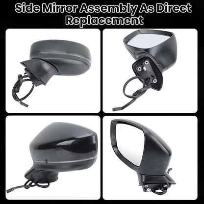 Solidspare Left Driver Side Mirror for 2017-2024 Mazda CX-5 w/BSM Power Turn Signal Light