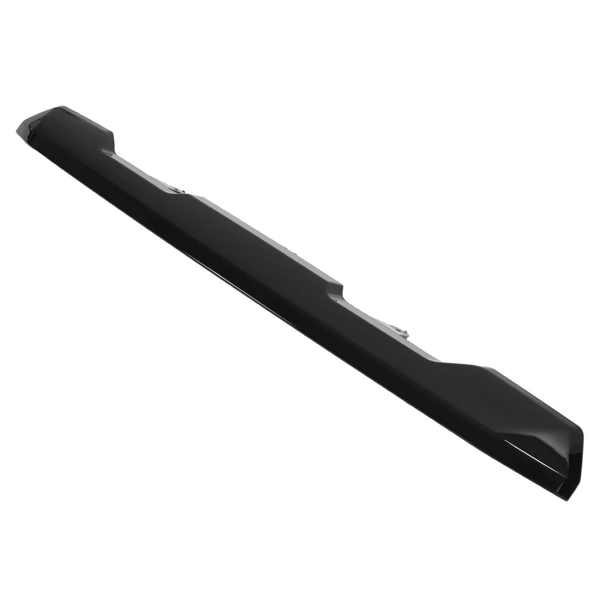 Solid Spare Front Upper Top Grille Hood Molding Trim Black For 20-23 GMC Sierra 2500 3500 HD
