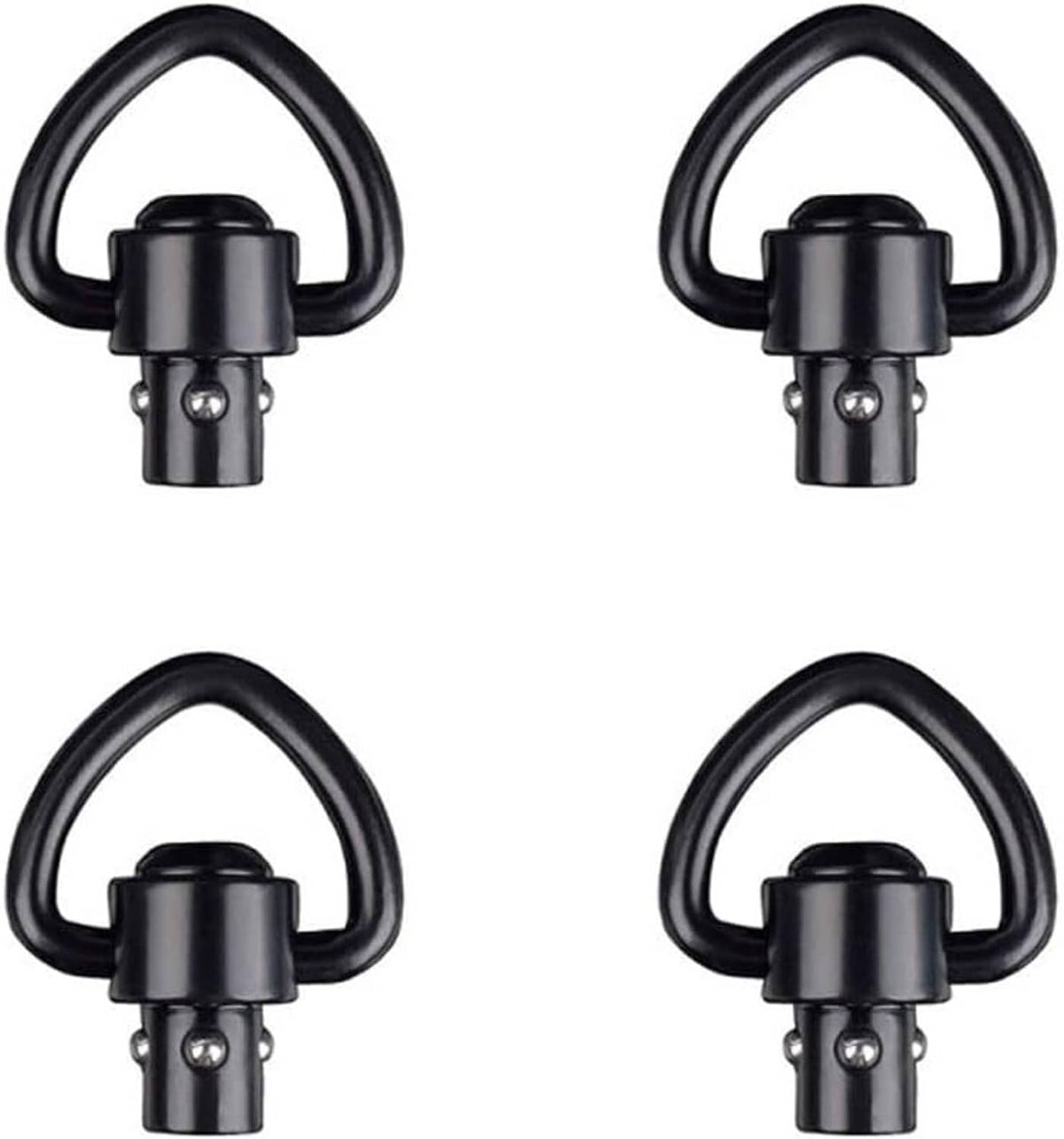 Solid Spare 4PCS 1" QD Sling Swivel w/ Heavy Duty Mount Quick Detach Push Button Attachment