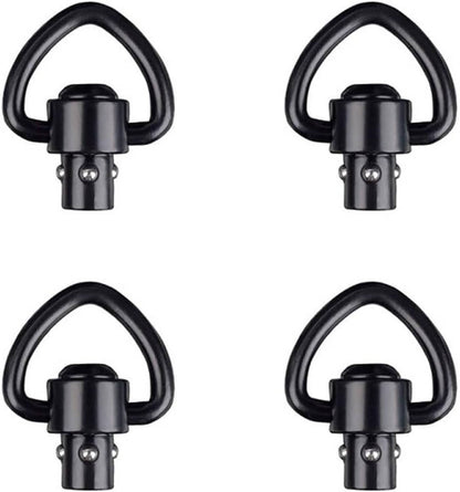Solid Spare 4PCS 1" QD Sling Swivel w/ Heavy Duty Mount Quick Detach Push Button Attachment