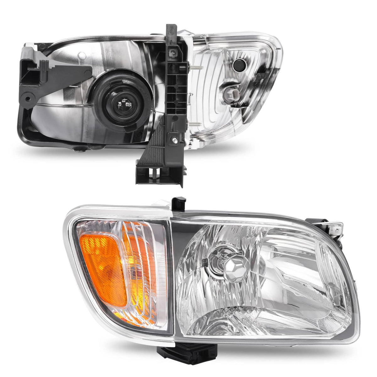 Solid Spare Pair Headlights Corner Signal Lights Lamp w/All Bulbs For Toyota Tacoma 2001-04