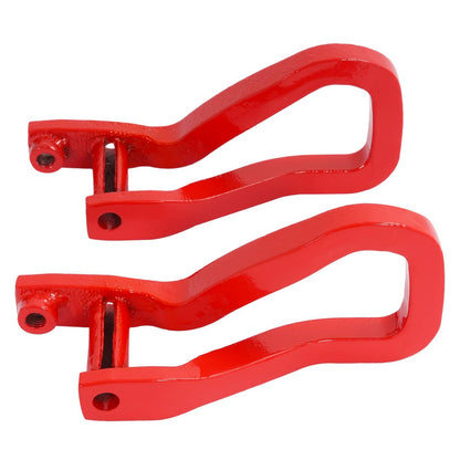 Solid Spare For GMC Sierra 1500 2019-2026 Heavy Duty Front Car Tow Hooks w/ Bolts Red