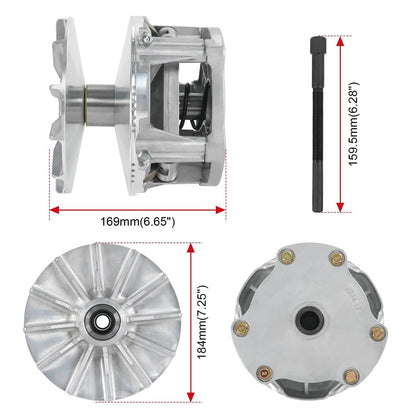 Solidspare Primary & Secondary Clutch w/ Belt Fits Polaris Ranger 570 2015 1323275 1323070