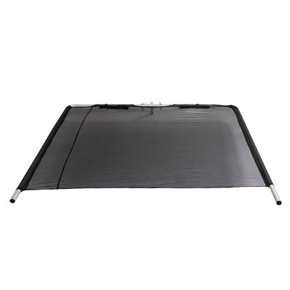 Solidspare Boat Sun Shade Silvery Black Aluminium Powder Coated  For Boats 25 ft and Under